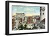 Worcester, Massachusetts - Aerial View of Harrington Corner-Lantern Press-Framed Art Print