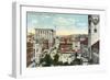 Worcester, Massachusetts - Aerial View of Harrington Corner-Lantern Press-Framed Art Print