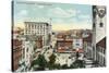 Worcester, Massachusetts - Aerial View of Harrington Corner-Lantern Press-Stretched Canvas