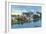 Worcester, Massachusetts - Bridge View of White City-Lantern Press-Framed Art Print
