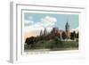 Worcester, Massachusetts - Campus View of Holy Cross College-Lantern Press-Framed Art Print