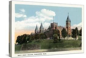 Worcester, Massachusetts - Campus View of Holy Cross College-Lantern Press-Stretched Canvas