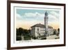 Worcester, Massachusetts - Exterior View of City Hall-Lantern Press-Framed Art Print