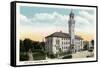 Worcester, Massachusetts - Exterior View of City Hall-Lantern Press-Framed Stretched Canvas