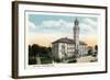 Worcester, Massachusetts - Exterior View of City Hall-Lantern Press-Framed Art Print