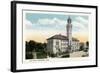 Worcester, Massachusetts - Exterior View of City Hall-Lantern Press-Framed Art Print