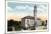 Worcester, Massachusetts - Exterior View of City Hall-Lantern Press-Mounted Art Print