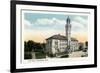 Worcester, Massachusetts - Exterior View of City Hall-Lantern Press-Framed Premium Giclee Print