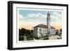 Worcester, Massachusetts - Exterior View of City Hall-Lantern Press-Framed Art Print