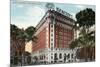 Worcester, Massachusetts - Exterior View of the Hotel Bancroft-Lantern Press-Mounted Art Print