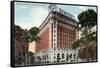 Worcester, Massachusetts - Exterior View of the Hotel Bancroft-Lantern Press-Framed Stretched Canvas