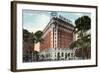 Worcester, Massachusetts - Exterior View of the Hotel Bancroft-Lantern Press-Framed Art Print