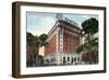 Worcester, Massachusetts - Exterior View of the Hotel Bancroft-Lantern Press-Framed Art Print