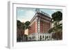 Worcester, Massachusetts - Exterior View of the Hotel Bancroft-Lantern Press-Framed Art Print