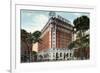 Worcester, Massachusetts - Exterior View of the Hotel Bancroft-Lantern Press-Framed Premium Giclee Print