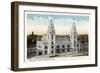 Worcester, Massachusetts - Exterior View of Union Station-Lantern Press-Framed Art Print