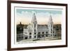 Worcester, Massachusetts - Exterior View of Union Station-Lantern Press-Framed Art Print