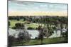 Worcester, Massachusetts - View of Green Hill Park-Lantern Press-Mounted Art Print