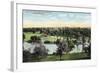 Worcester, Massachusetts - View of Green Hill Park-Lantern Press-Framed Art Print