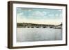 Worcester, Massachusetts - View of New Lake Quinsigamond Bridge-Lantern Press-Framed Art Print