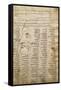 Word List and Male Profile, from Codex Trivulzianus, 1478-1490-Leonardo da Vinci-Framed Stretched Canvas