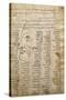 Word List and Male Profile, from Codex Trivulzianus, 1478-1490-Leonardo da Vinci-Stretched Canvas