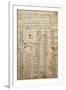 Word List and Male Profile, from Codex Trivulzianus, 1478-1490-Leonardo da Vinci-Framed Giclee Print