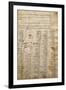 Word List and Male Profile, from Codex Trivulzianus, 1478-1490-Leonardo da Vinci-Framed Giclee Print