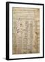 Word List and Male Profile, from Codex Trivulzianus, 1478-1490-Leonardo da Vinci-Framed Giclee Print