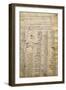 Word List and Male Profile, from Codex Trivulzianus, 1478-1490-Leonardo da Vinci-Framed Giclee Print