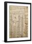 Word List and Male Profile, from Codex Trivulzianus, 1478-1490-Leonardo da Vinci-Framed Giclee Print