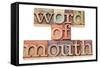 Word of Mouth-PixelsAway-Framed Stretched Canvas