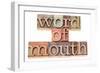 Word of Mouth-PixelsAway-Framed Art Print