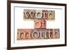 Word of Mouth-PixelsAway-Framed Art Print