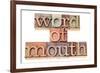 Word of Mouth-PixelsAway-Framed Art Print