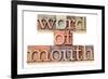 Word of Mouth-PixelsAway-Framed Art Print