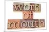 Word of Mouth-PixelsAway-Mounted Art Print