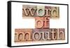 Word of Mouth-PixelsAway-Framed Stretched Canvas