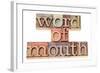 Word of Mouth-PixelsAway-Framed Art Print