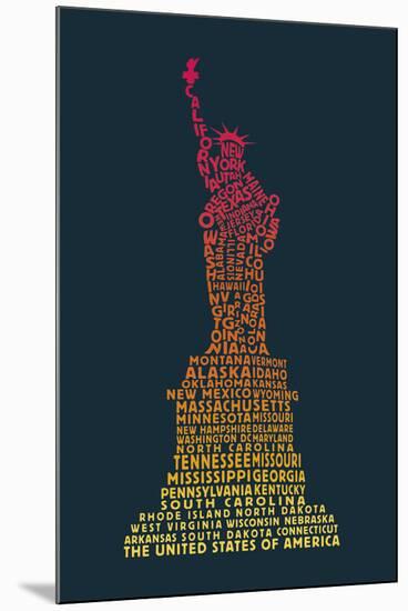 Word Play USA-Tom Frazier-Mounted Giclee Print