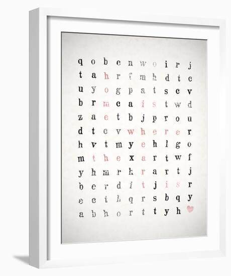 Word Search-Clara Wells-Framed Giclee Print