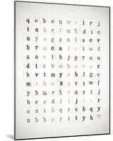Word Search-Clara Wells-Mounted Giclee Print