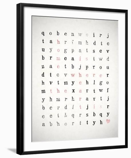 Word Search-Clara Wells-Framed Giclee Print