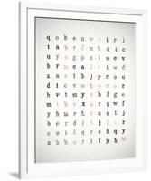 Word Search-Clara Wells-Framed Giclee Print
