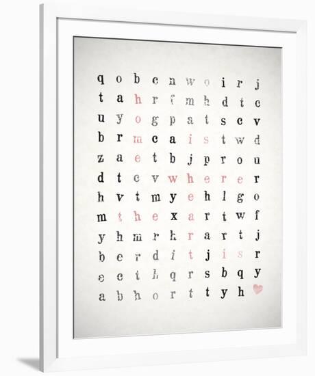 Word Search-Clara Wells-Framed Giclee Print