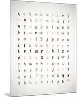 Word Search-Clara Wells-Mounted Giclee Print