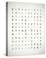 Word Search-Clara Wells-Stretched Canvas