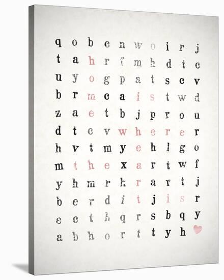 Word Search-Clara Wells-Stretched Canvas