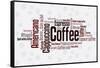 Wordcloud Of Coffee-alanuster-Framed Stretched Canvas