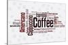 Wordcloud Of Coffee-alanuster-Stretched Canvas